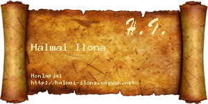 Halmai Ilona névjegykártya